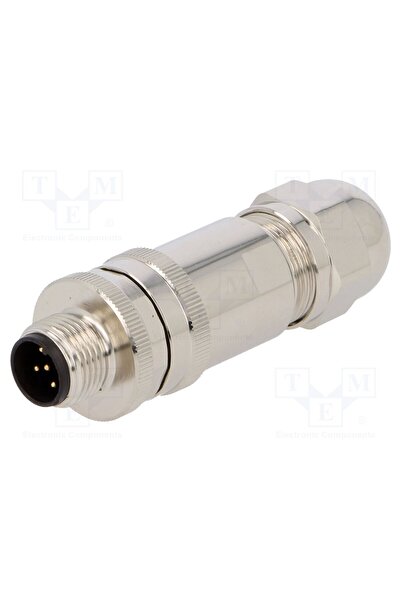 OEM Conector M12 TE Connectivity T4111011051-000, mufă, PIN 5, tată, 60V, dre...