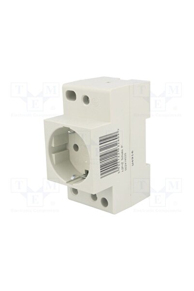 OEM Priză tip F (Schuko) ETI POLAM 002414020, 230VAC, 10A, pentru şină DIN