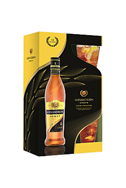 Alexandrion 5 x 0,7 l, 37,5% alcool + 2 pahare