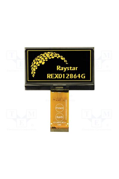 OEM Afişaj OLED RAYSTAR OPTRONICS REX012864GYPP3N0, grafic, 2,42", 128x64, Di...