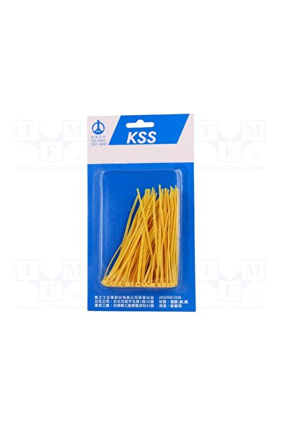 OEM Colier de strângere KSS WIRING PB100-4YW, W 2,5mm, galbenă, poliamidă, 78...