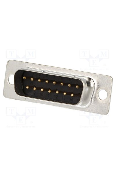 OEM Conector D-Sub ENCITECH DB15-SP, PIN 15, mufă, tată, pe cablu, lipire, ne...