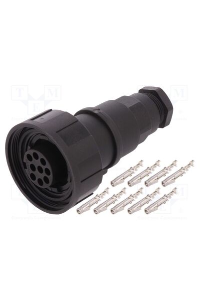 OEM Conector circular BULGIN PX0728/S, mufă, mamă, PIN 9, 5A, 150V, IP68, UL9...