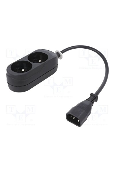 OEM Cablu JONEX WN217-3/07/0.3BK-2, H05VV-F, 3x1mm2, CEE 7/5 (E) priză,IEC C1...