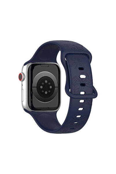 OEM Λουράκι Σιλικόνης Μπλε (Apple Watch Series 7/8/9/10/SE/Ultra 1/Ultra 2)