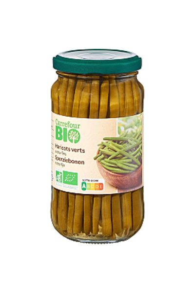 Carrefour Bio Fasole verde extra-fină Carrefour Bio, 370 ml