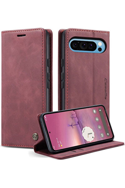 Caseme 013 Ρετρό Βιβλίο Μπορντό (Google Pixel 10 Pro XL)