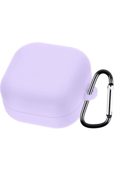 OEM Θήκη σιλικόνης με γάντζο σε μωβ χρώμα για Galaxy Buds4 / 4 Pro