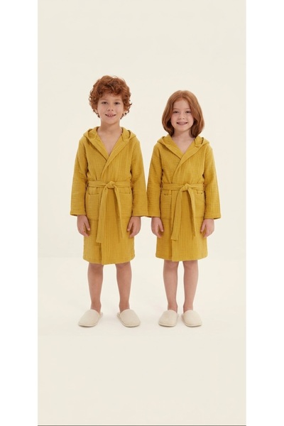 Nessam Unisex Müslin Çocuk bornoz