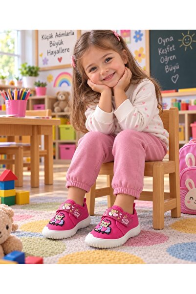 GEZER Çocuk Unisex Panduf Ev Okul Kreş Anaokulu Günlük Panduf