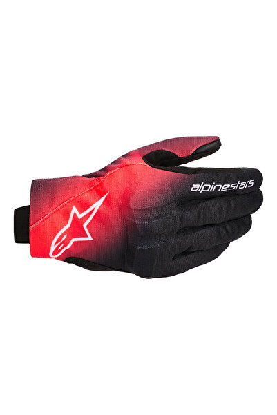 Alpinestars Reef V2 Korumalı Motosiklet Eldiveni Siyah Kırmızı