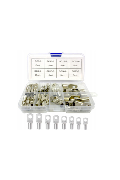 Falon Tech Set de conectori pentru cabluri, 65 piese, Falon-Tech FTA 65