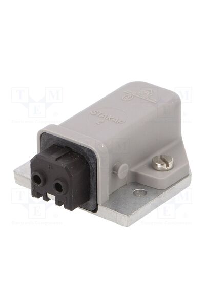 OEM Conector dreptunghiular HIRSCHMANN STAKAP2, ST, soclu, mamă, PIN 2, cosit...