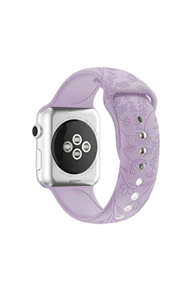OEM Λουράκι Σιλικόνης Μωβ (Apple Watch Series 7/8/9/10/SE/Ultra 1/Ultra 2)