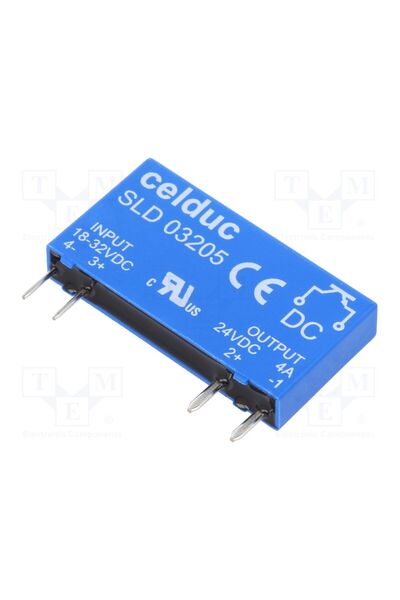 OEM Releu semiconductor CELDUC SLD03205, Ucom 18÷32VDC, 4A, 0÷32VDC, PCB, SLD