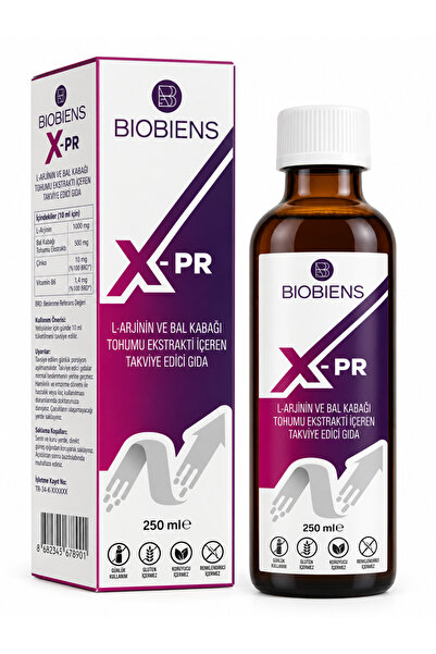 Biobiens X-PR 250 ML | L-Arjinin + Bal Kabağı Tohumu Ekstresi + Çinko + B6 Vi...