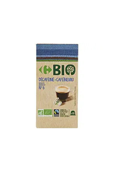 Carrefour Bio Capsule de cafea decofeinizată 10 x 52 G