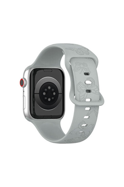 OEM Λουράκι Σιλικόνης Γκρι (Apple Watch Series 7/8/9/10/SE/Ultra 1/Ultra 2)