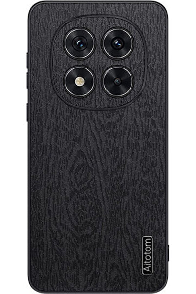 OEM Ξύλινο Πίσω Κάλυμμα Πλαστικό Μαύρο (Redmi Note 14 Pro+)