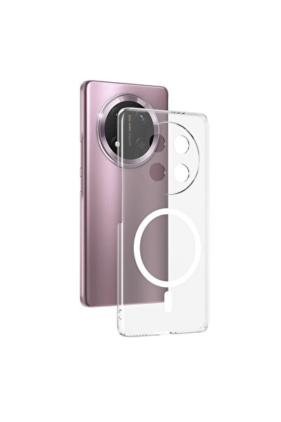 Nezih Case Honor Magic 7 Lite Uyumlu Şeffaf Magsafe Wireless Şarj Destekli Se...