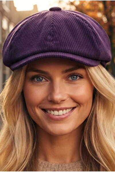 Mood Agenda Women's Corduroy Cap with Elastic Back