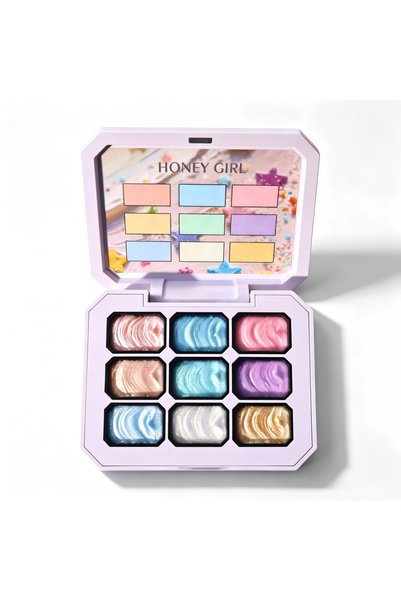 HONEY GIRL High-Quality Vegan HEMA&TPO Free 9-Color UV LED Nail Polish Soak-Off Gel Palette