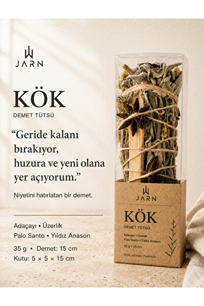 JARN SYSTEM Jarn Kök Demet Tütsü - Adaçayı,Üzerlik,Palo Santo, Yıldız Anason