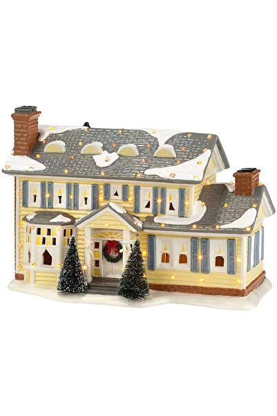 Noonedibs Casă de Crăciun Decorativă cu Luminițe LED, Figurină de Rezistență ...