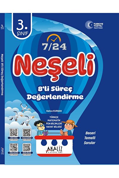 Analiz Yayınları 3.SINIF NEŞELİ 8'Lİ SÜREÇ DEĞERLENDİRME