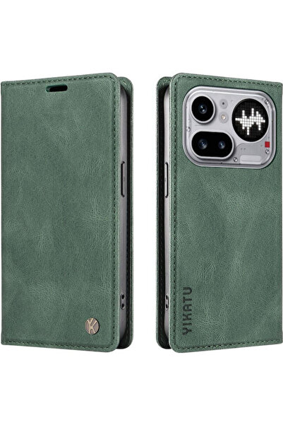 Other Yikatu Book Green Θήκη Κινητού Τηλεφώνου για Nothing Phone (4a) Pro