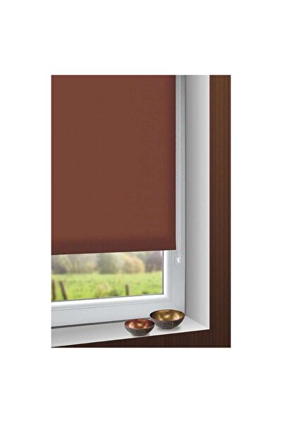 OEM Gardinia Mini Termo roller blind, aluminized fabric, chocolate brown, opa...