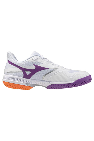 MIZUNO Wave Exceed Court AC Kadın Tenis Ayakkabısı Beyaz / Mor