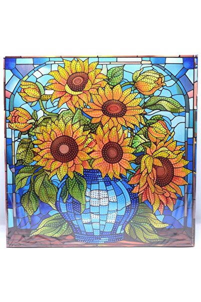 iğne izi طقم تطريز بالألماس ثلاثي الأبعاد 35×35 سم - مجموعة الرسم بالألماس - ...