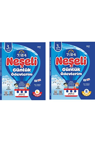 Analiz Yayınları 3.SINIF NEŞELİ GÜNLÜK ÖDEVLERİM 1.VE 2.DÖNEM