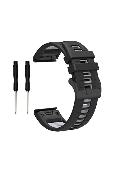 OEM Garmin Fenix 7x Fenix 7x Pro Enduro 3 Fenix 8 51mm Λουράκι Σιλικόνης Μαύρ...