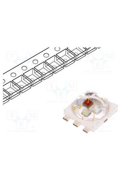 OEM LED putere ProLight Opto PP6N-1LFE-P, RGB, 140 ° 150mA, λd 455÷460nm,525÷...