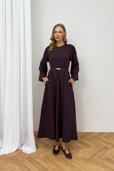 Melike Tatar Rochie cu curea și inserții 68-6606