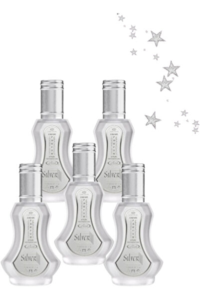 ALREHAB 5 قطع عطر فضي 35 مل