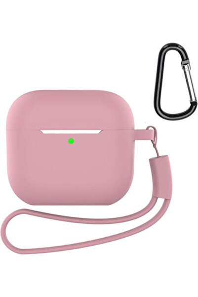 OEM Θήκη σιλικόνης με λουράκι σε ροζ χρώμα για Apple AirPods 4