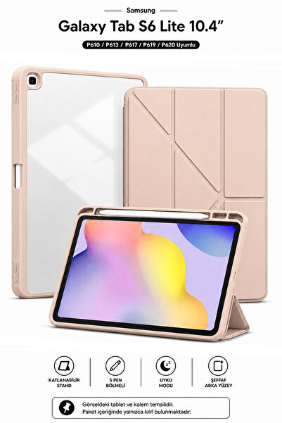 CONOCER Samsung Galaxy Tab S6 Lite 10.4 P610 / P613 / P617 / P619 / P620 Uyum...