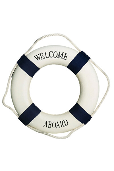 Noonedibs Inel de Salvare Spumă Decorativ, 35cm, Tematică Maritimă, Decor de ...