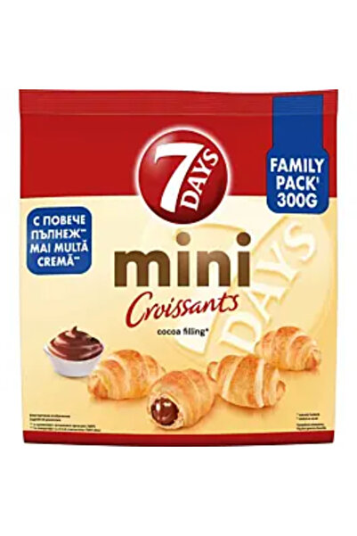 7DAYS Mini Croissante cu Cremă de Cacao 300G