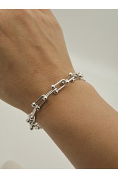 Stoneage Chain bracelet - silver color -