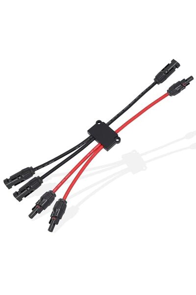 AXIYIBZI Solar Parallel Connectors for 2 Solar Panels, Tool-Free MC4 Solar Ca...