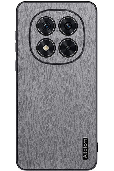 OEM Ξύλινο Πίσω Κάλυμμα Πλαστικό Γκρι (Redmi Note 14 Pro+)