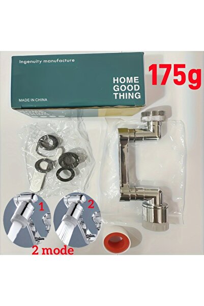 Choice Degree Double Stainless steel Faucet Extender 1080 °Swivel Water Tap N...