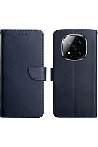 OEM Ελαφρύ Δερμάτινο Πορτοφόλι Μπλε (Redmi Note 14 Pro+)
