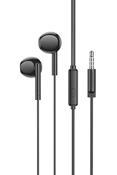 Borofone Ενδοωτικά ακουστικά handsfree με βύσμα 3.5mm, μαύρα