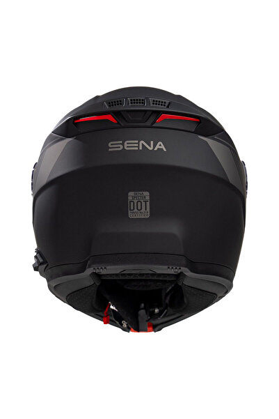 Sena Specter Smart Interkomlu Çene Açılabilir Motosiklet Kaskı Mat Siyah