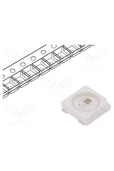 OEM LED programabil WORLDSEMI WS2812C, RGB, SMD, PLCC4, 5x5x1,6mm, DMX 512, P...
